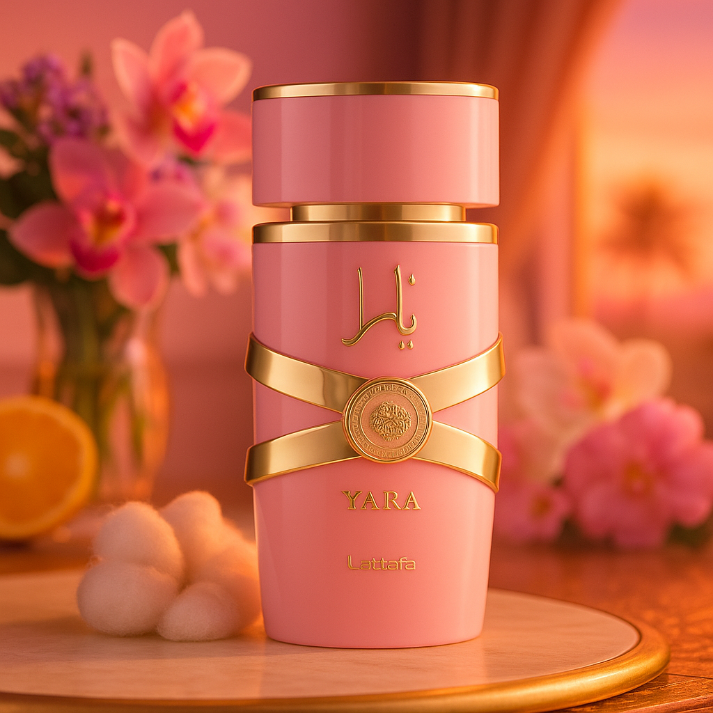 Lattafa| Yara Pink 100 ml | Fragancia Árabe Dulce, Floral y Aterciopelada para Mujer