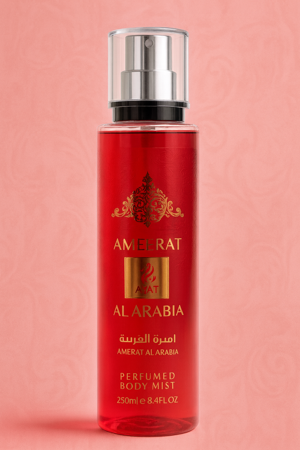 Ayat | Ameerat Al Arabia Body Mist 250ml – Bruma Corporal Árabe de Lujo | Fragancia Oriental Dulce y Duradera para Mujer
