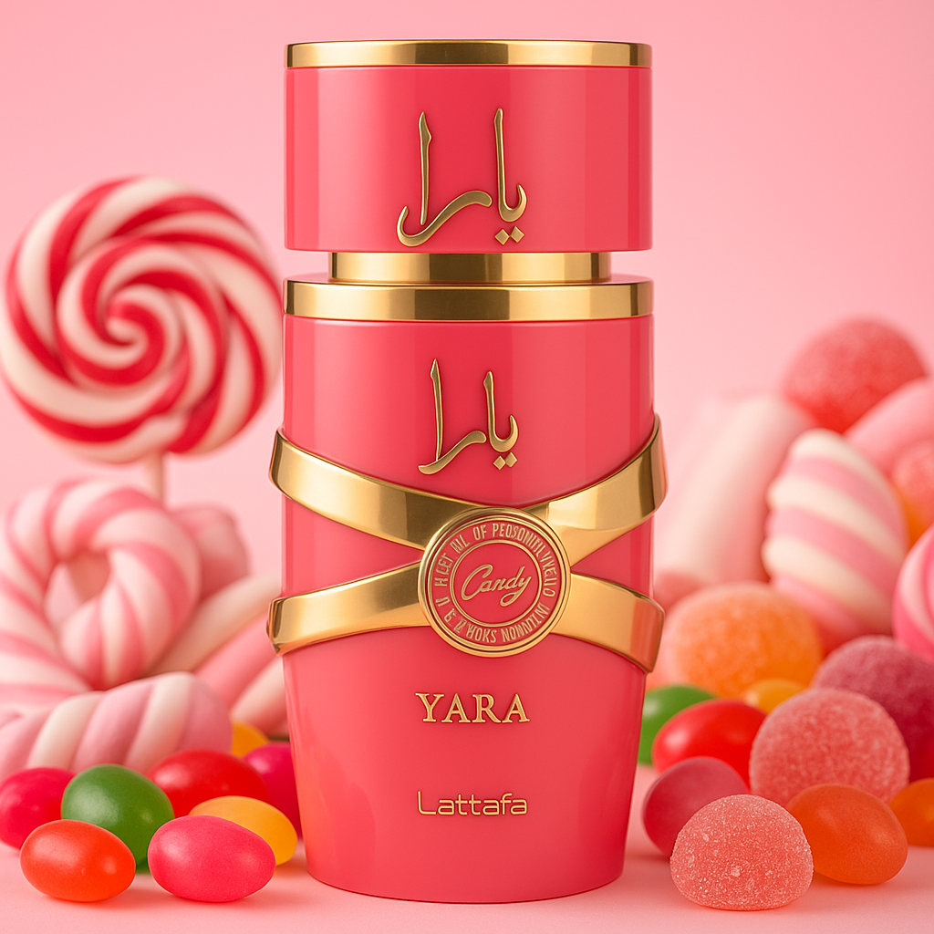 Lattafa | Yara Candy 100 ml | Fragancia Árabe Dulce, Floral y Aterciopelada para Mujer