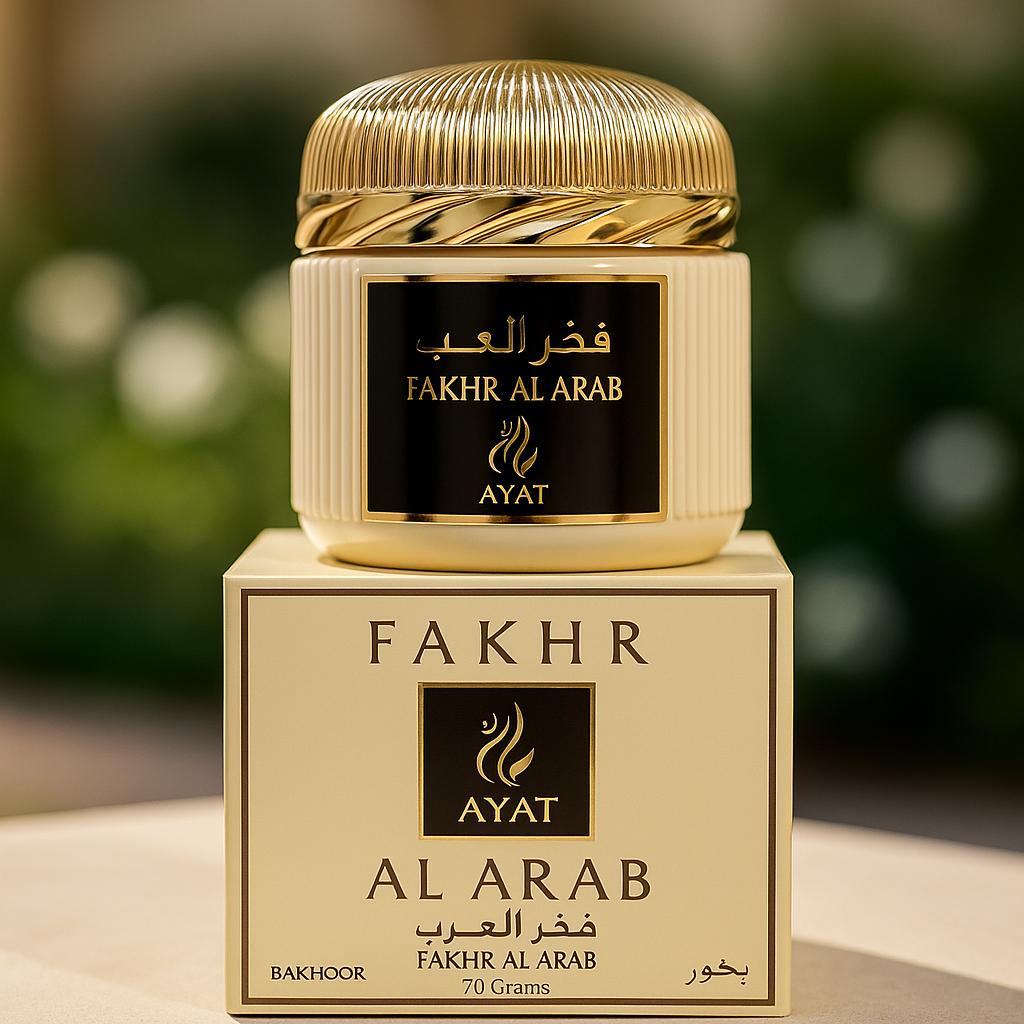 Ayat Bakhoor - Ameerat Al Arabia 70g | Incienso Árabe Premium Inspirado en Perfumes – Musk, Oud, Ámbar, Floral