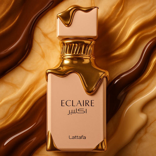 Lattafa| Eclaire 100ml | Perfume dulce, cremoso y elegante con vainilla, caramelo y almizcle